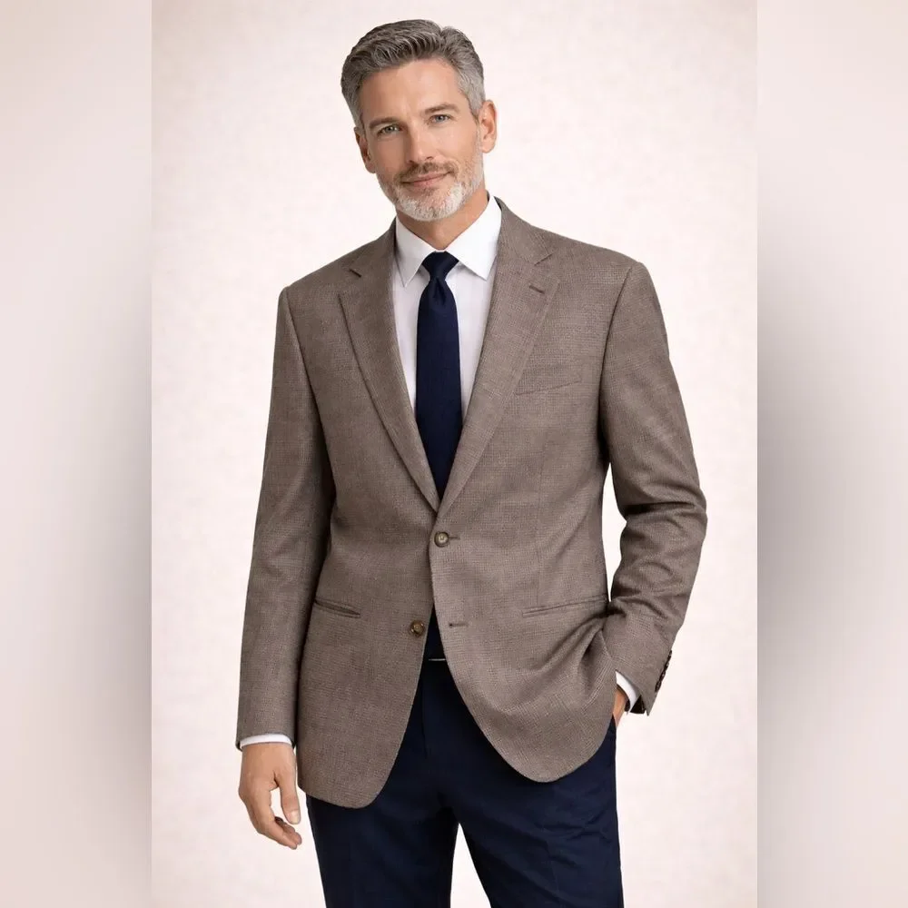 Oscar del la Renta Tan Men's Blazer